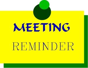 meeting reminder clipart