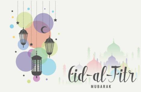 Eid al fitr card or background. vector illustration.