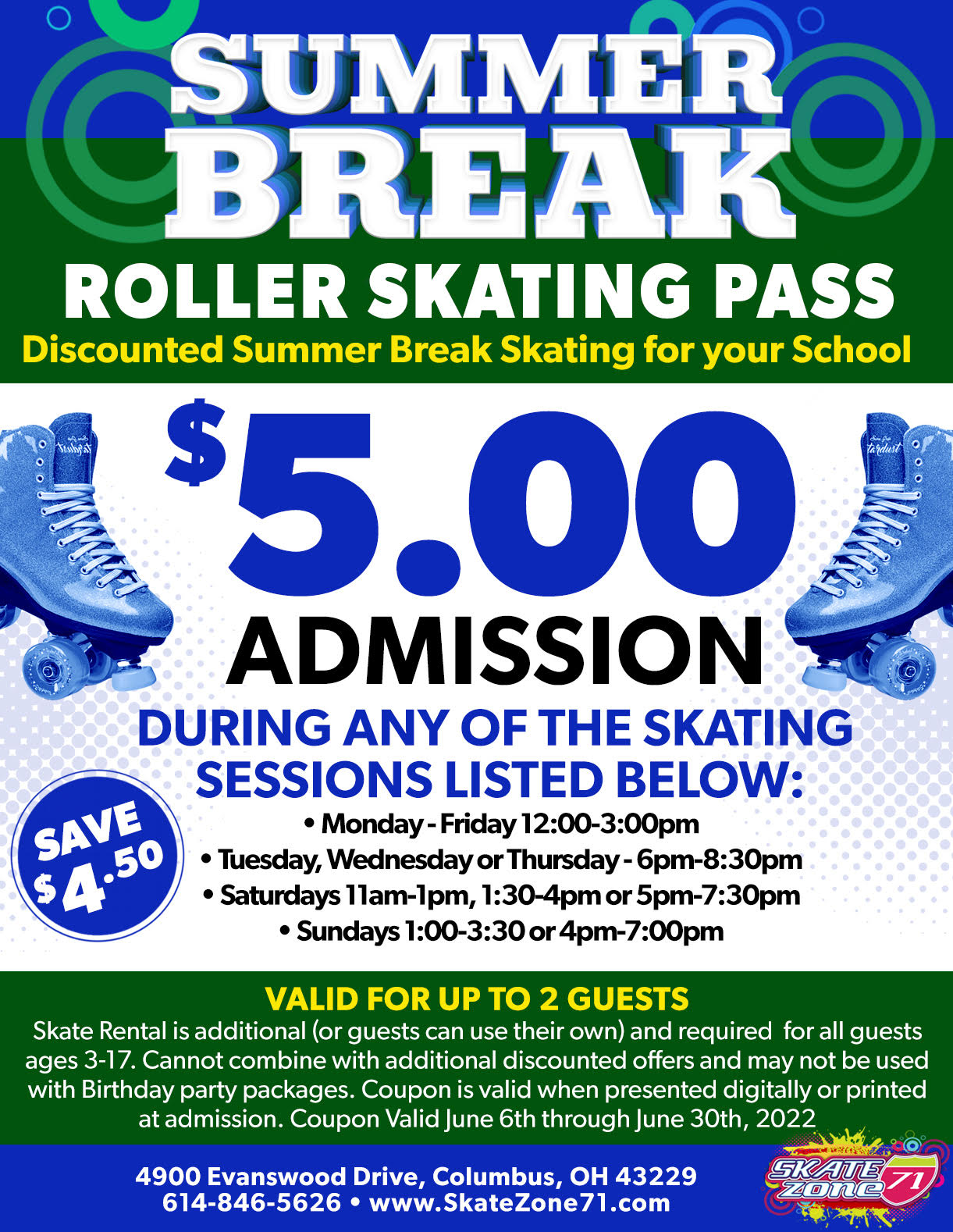 Summer roller skating