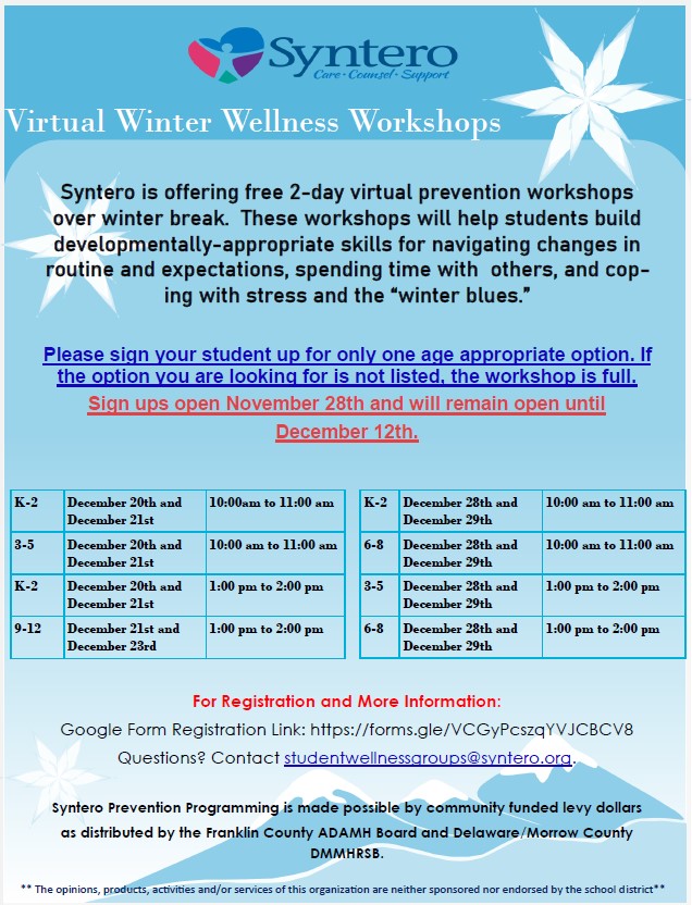 Winter Wellness Workshop 2022
