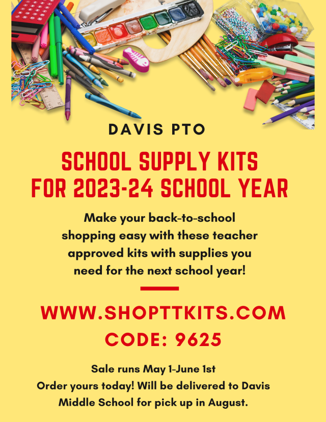 Davis School Supply Kits 2023-24